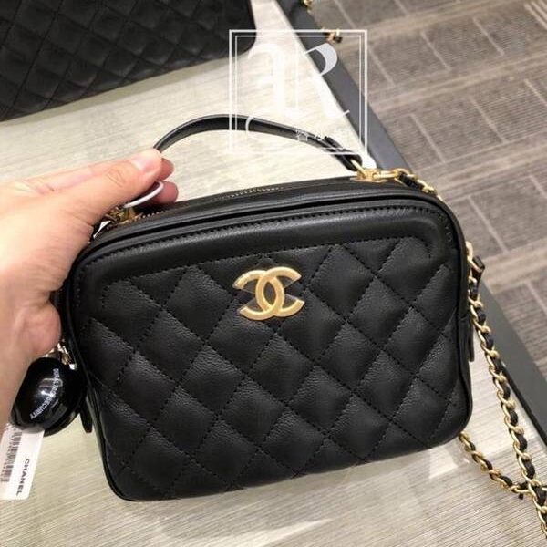 原單chanel57906新款化妝包進口牛皮chb12759