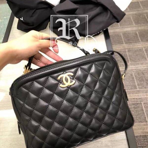 原單chanel57906新款化妝包進口牛皮chb12759