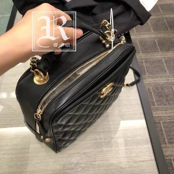 原單chanel57906新款化妝包進口牛皮chb12759