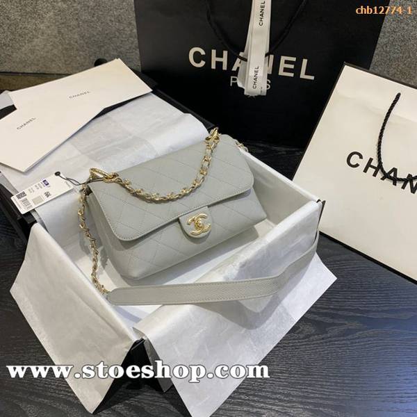 高仿chanelAS1459 2020年最新款小牛皮球紋口蓋包手提與斜挎包chb12774