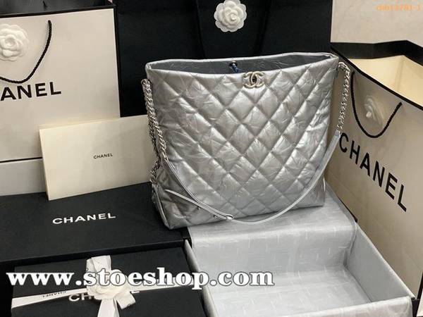 頂級原單chanel91977秋冬系列款式大號購物袋最新皺紋小牛皮嬉皮包chb12781
