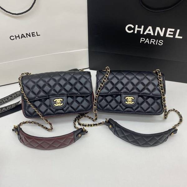 奢侈品AS2228 chanel秋冬新款mini CF 包身紅黑拼色chb12990 9 奢侈品AS2228 chanel秋冬新款mini CF 包身紅黑拼色chb12990