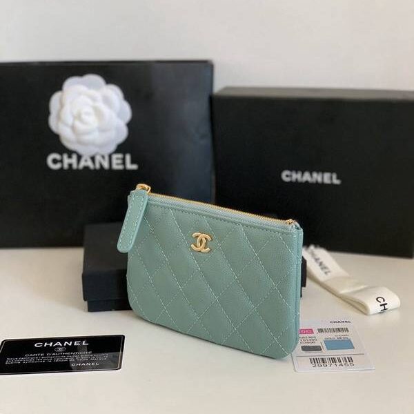 高仿網台灣chanel 頂級原單早春新款cf系列零錢包chb13020