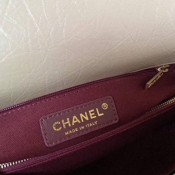 頂級1：1chanel 92991最新V格油臘皮配與油臘皮手柄單肩斜挎手提口蓋包chb13097