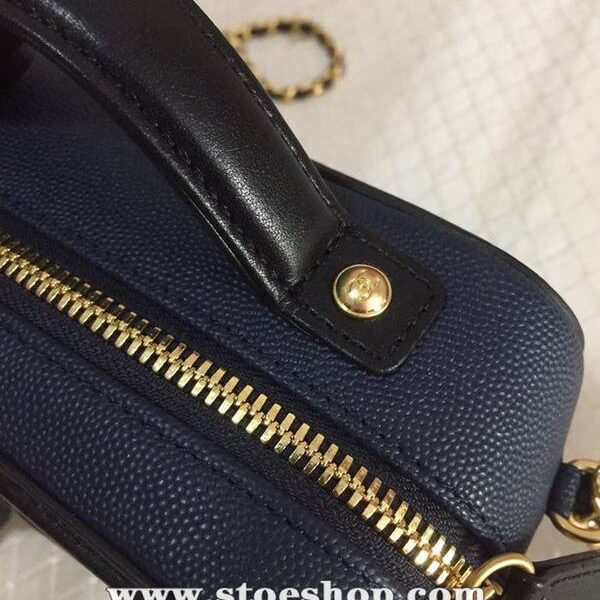 頂級高仿chanel 93341化妝包logo原廠魚子醬牛皮chb13232