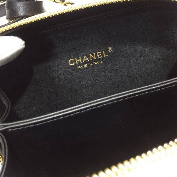 頂級原單chanel 93341化妝包logo原廠魚子醬牛皮chb13233