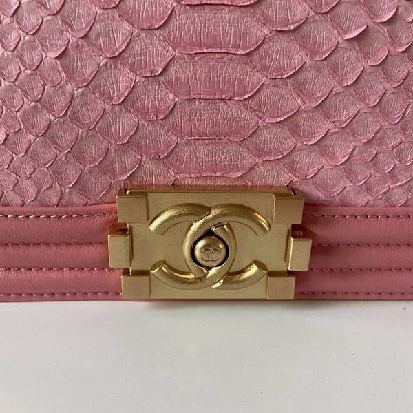 高仿名牌chanel67086非洲進口野生蟒蛇皮和羊搭配 chb13312