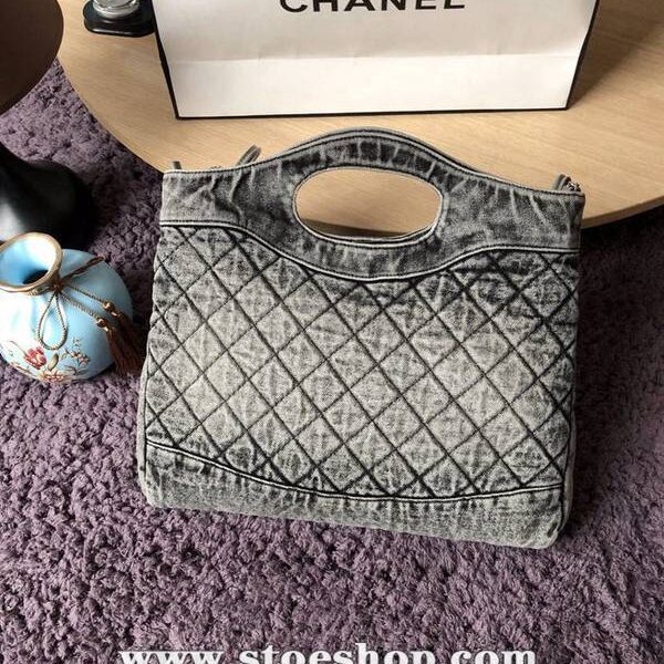 竭誠精品chanel 31bag S1407丹寧系列57977牛仔購物包 雙用單肩chb13330