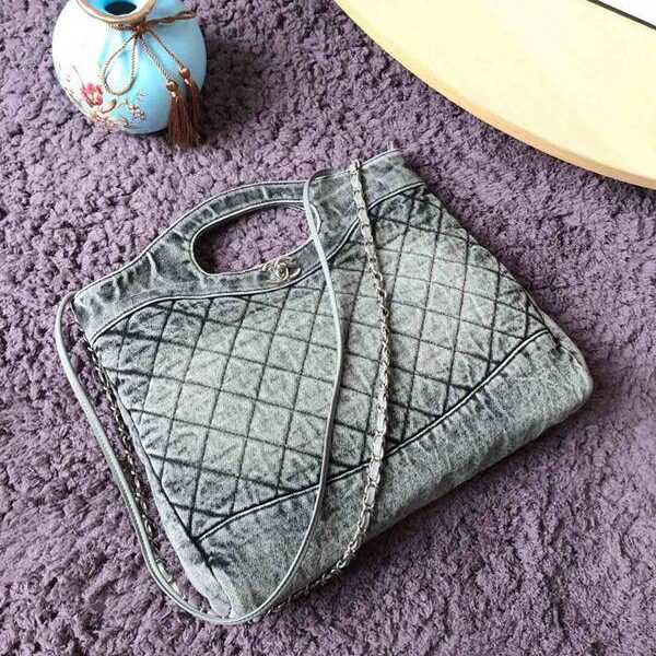 竭誠精品chanel 31bag S1407丹寧系列57977牛仔購物包 雙用單肩chb13330