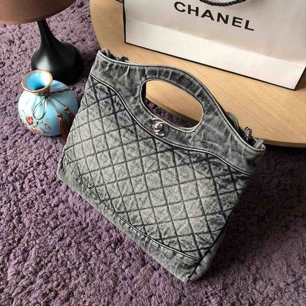 竭誠精品chanel 31bag S1407丹寧系列57977牛仔購物包 雙用單肩chb13330