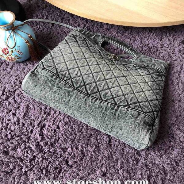 竭誠精品chanel 31bag S1407丹寧系列57977牛仔購物包 雙用單肩chb13330