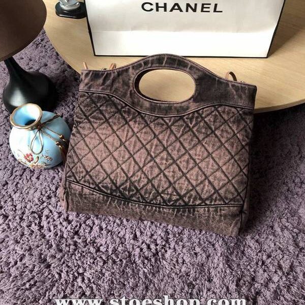 頂級高仿chanel 31bag S1407丹寧系列57977牛仔購物包 雙用單肩chb13331