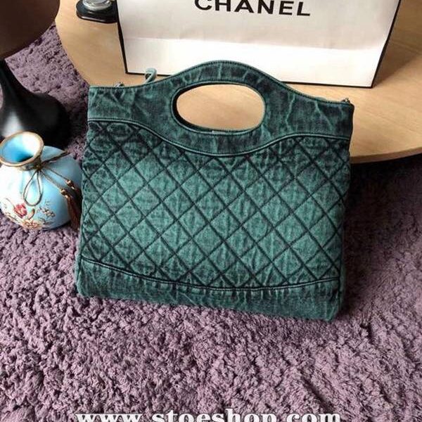頂級原單chanel 31bag S1407丹寧系列57977牛仔購物包 雙用單肩chb13332