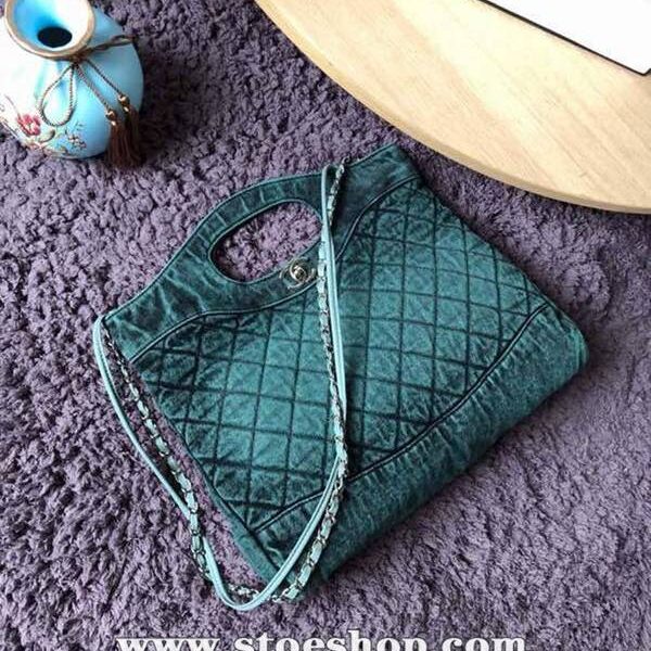 頂級原單chanel 31bag S1407丹寧系列57977牛仔購物包 雙用單肩chb13332
