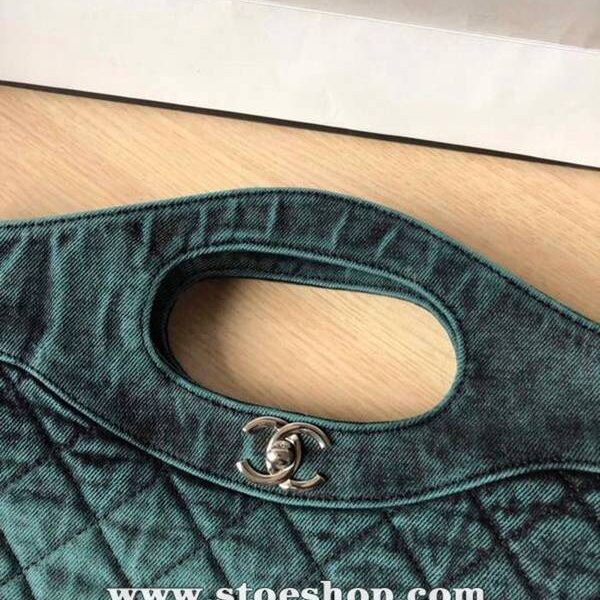 頂級原單chanel 31bag S1407丹寧系列57977牛仔購物包 雙用單肩chb13332