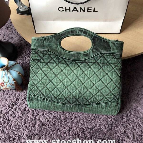 最高等級chanel 31bag S1407丹寧系列57977牛仔購物包 雙用單肩chb13333