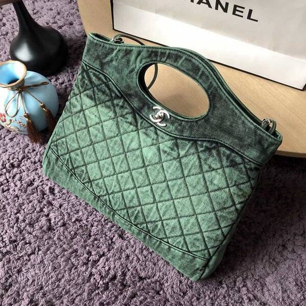 最高等級chanel 31bag S1407丹寧系列57977牛仔購物包 雙用單肩chb13333