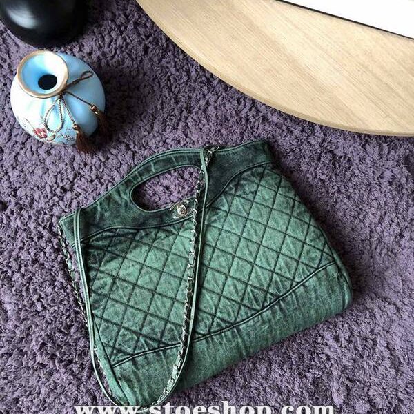 最高等級chanel 31bag S1407丹寧系列57977牛仔購物包 雙用單肩chb13333