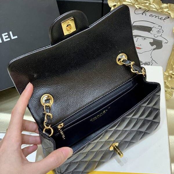 A貨之家chanel原廠CF方胖子 經典款之Classic flap bag歐洲原廠GR正品羊皮chb13515
