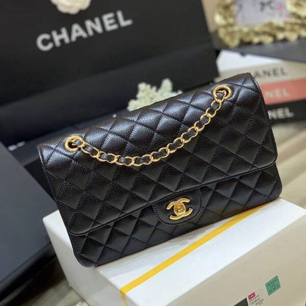 高仿網台灣chanel原廠CF中號 經典款之Classic flap bag歐洲原廠Haas正品牛皮chb13517