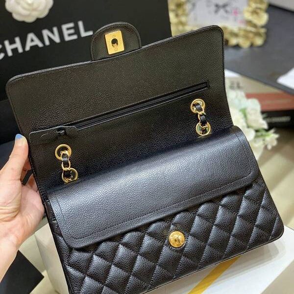 高仿網台灣chanel原廠CF中號 經典款之Classic flap bag歐洲原廠Haas正品牛皮chb13517