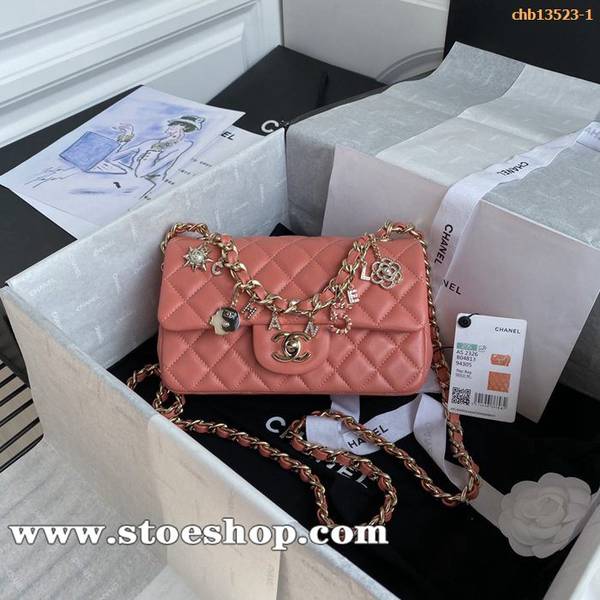 原單1：1chanel 2021早春最新限量版Mini CF 經典菱格口蓋包chb13523