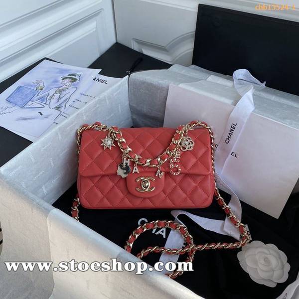 最高等級A貨chanel 2021早春最新限量版Mini CF 經典菱格口蓋包chb13524