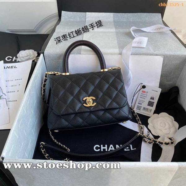 奢侈品高仿chanel口蓋手提包chb13525