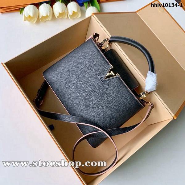 竭誠精品原單M53854 Louis vuitton Capucines BB小號手袋進口荔枝紋牛皮hhlv10134