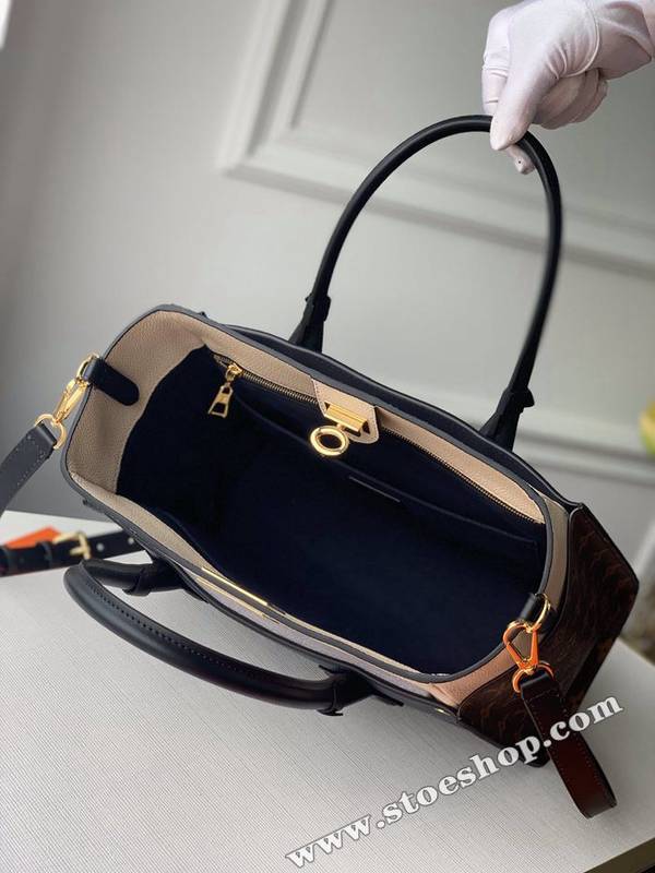 竭誠精品原單 M53823 藍色On My Side 手袋優雅拼接細粒面小牛皮與經典 Monogram 帆布hhlv10360 9 竭誠精品原單 M53823 藍色On My Side 手袋優雅拼接細粒面小牛皮與經典 Monogram 帆布hhlv10360
