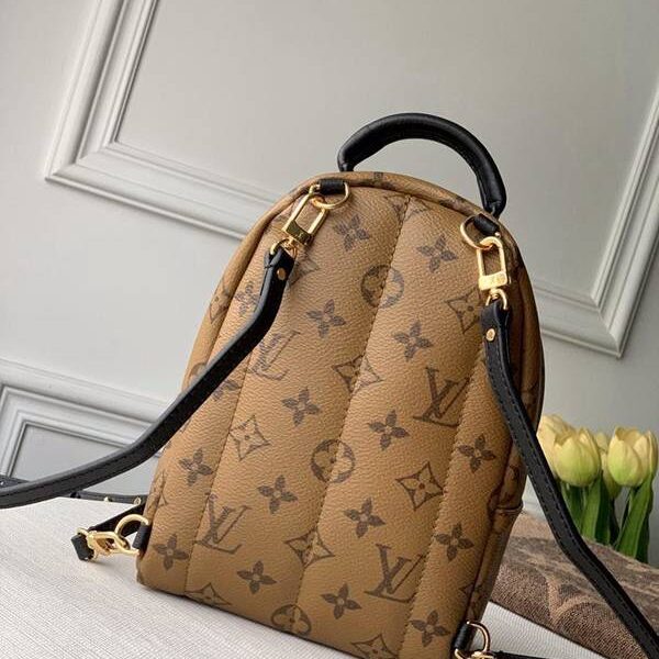 原單lvM44872 PALM SPRINGS 迷你雙肩包Monogram Reverse 帆布hhlv10453