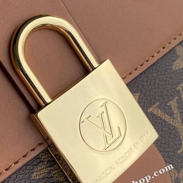 頂級高仿LOCKY BB 老花焦糖鎖扣包