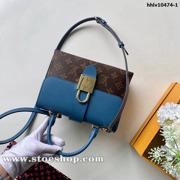 頂級高仿原單LOCKY BB 手袋 M44321 蘭色Monogram帆布牛皮hhlv10474