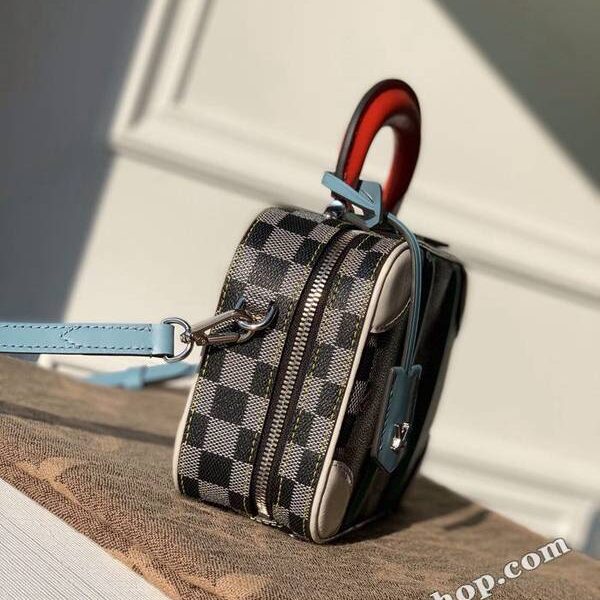 高仿精品推薦N40233 Nicolas Ghesquière 賦予經典 Damier 帆布小牛皮Valisette BB 手袋hhlv10482