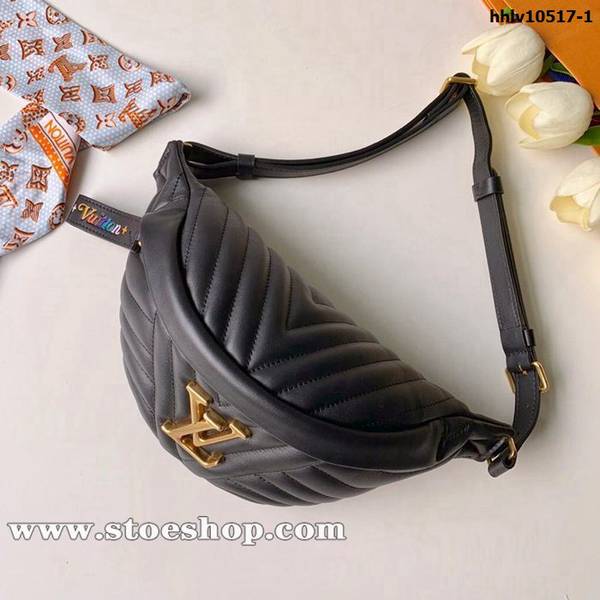 高仿名牌包新款原單【BUMBAG Wave 腰包】 M53750黑色hhlv10517