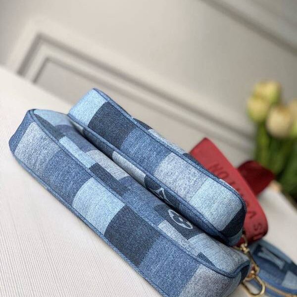 頂級原單lv 【MULTI POCHETTE ACCESSORIES 手袋】三件套藍格M44990 Multi Pochette Accessories 手袋hhlv10588