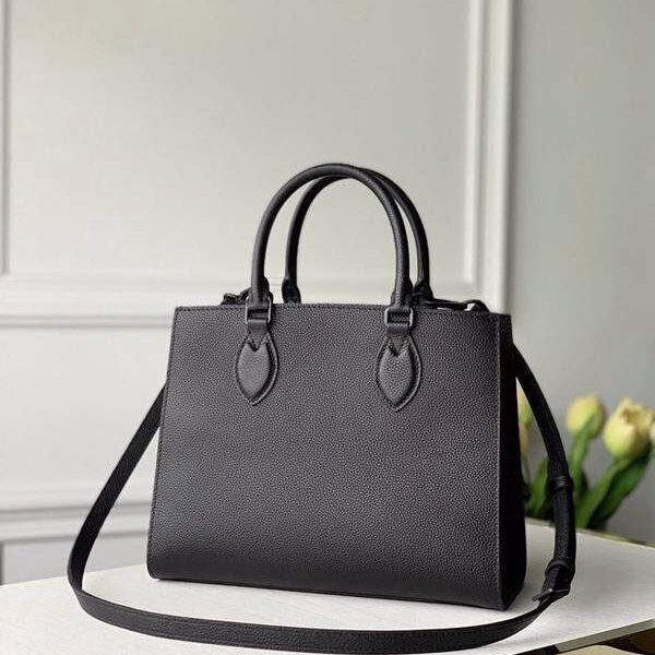 頂級1：1原單M55845 黑色 LOCKME TOTE 小號手袋軟粒面小牛皮hhlv10796