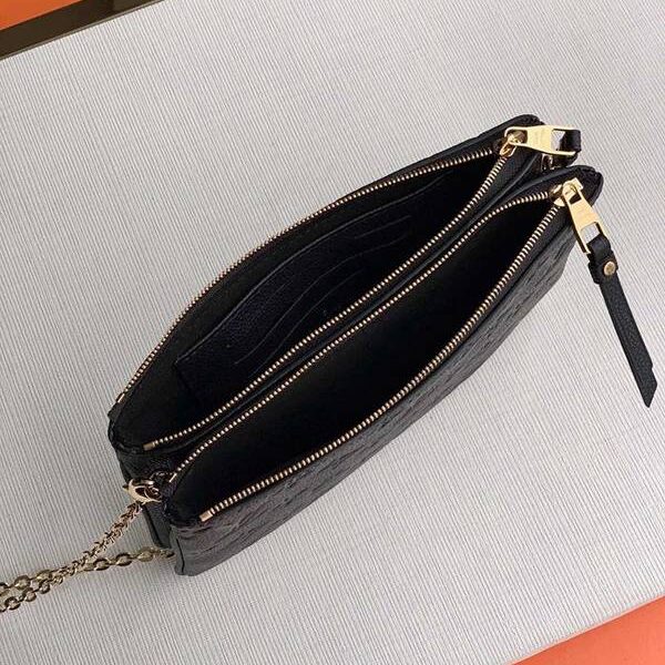頂級原單lvPochette Double Zip M63919黑色hhlv10868