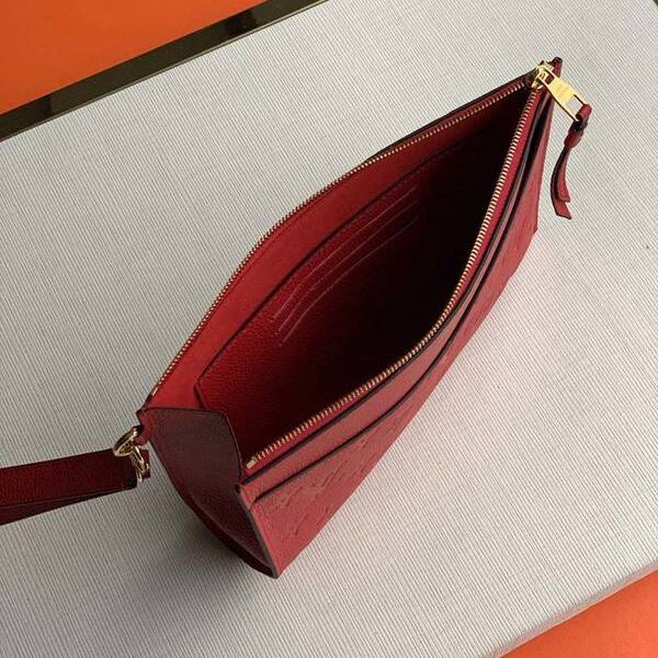 頂級1：1原單M68705紅色壓花手包 Monogram Empreinte 皮革hhlv10878