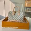 高仿包包批發頂級原單M41374 Damier Ebène 帆布製成的 Speedy 25 手袋hhlv10885