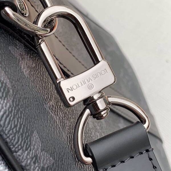 a貨原單 M43818 銀色配黑 KEEPALL 50 旅行袋（配肩帶）Monogram帆布hhlv10908