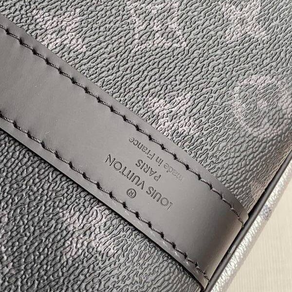a貨原單 M43818 銀色配黑 KEEPALL 50 旅行袋（配肩帶）Monogram帆布hhlv10908