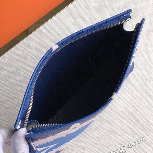 原單A貨原單2020新款M69136 藍色 lv ESCALE 26 盥洗袋hhlv11012