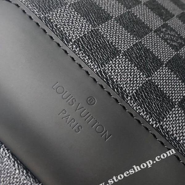 高仿奢侈品原單N41719 Damier Graphite帆布面料的Avenue單肩包hhlv11067
