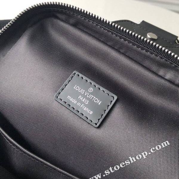 高仿奢侈品原單N41719 Damier Graphite帆布面料的Avenue單肩包hhlv11067