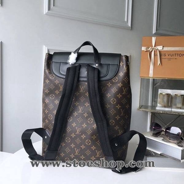頂級高仿原單雙肩M40637 Palk雙肩包Monogram Macassar 帆布hhlv11107