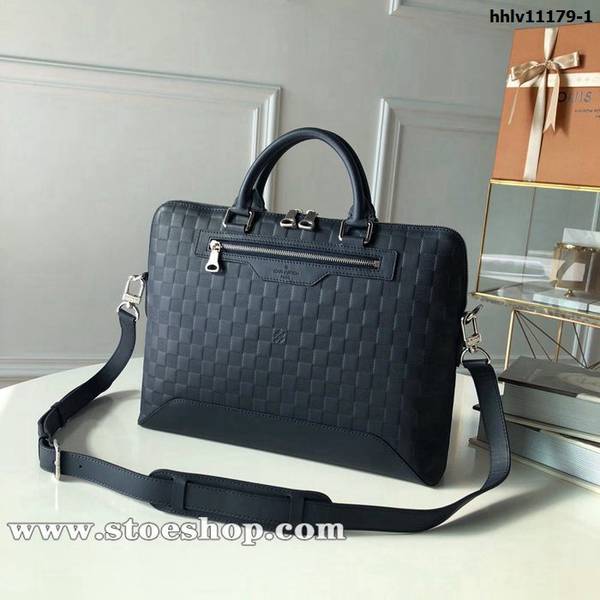 高仿原版頂級原單N41020 Damier Infini格紋皮革Avenue Soft公事包hhlv11179