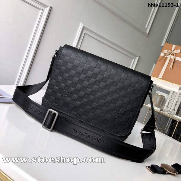 A貨1：1頂級原單N41286 Damier Infini皮革郵差包hhlv11193