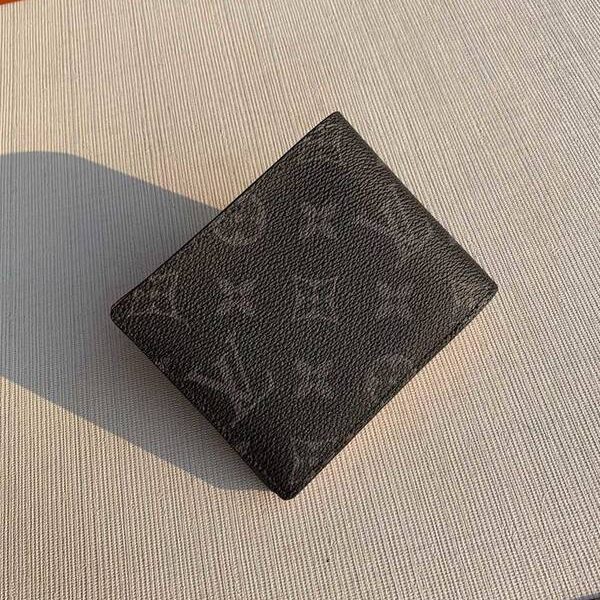 頂級原單lvM60895徽章錢夾Damier Graphite帆布系列hhlv11221