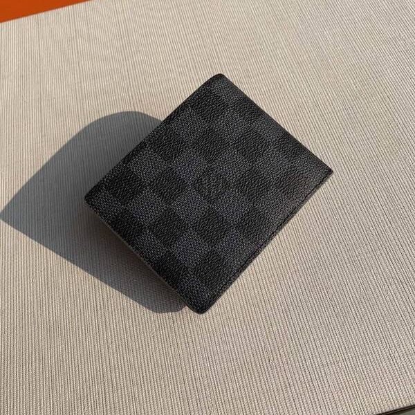 高仿包包批發原單N60302灰色MULTIPLE 錢夾Damier Graphite帆布hhlv11229